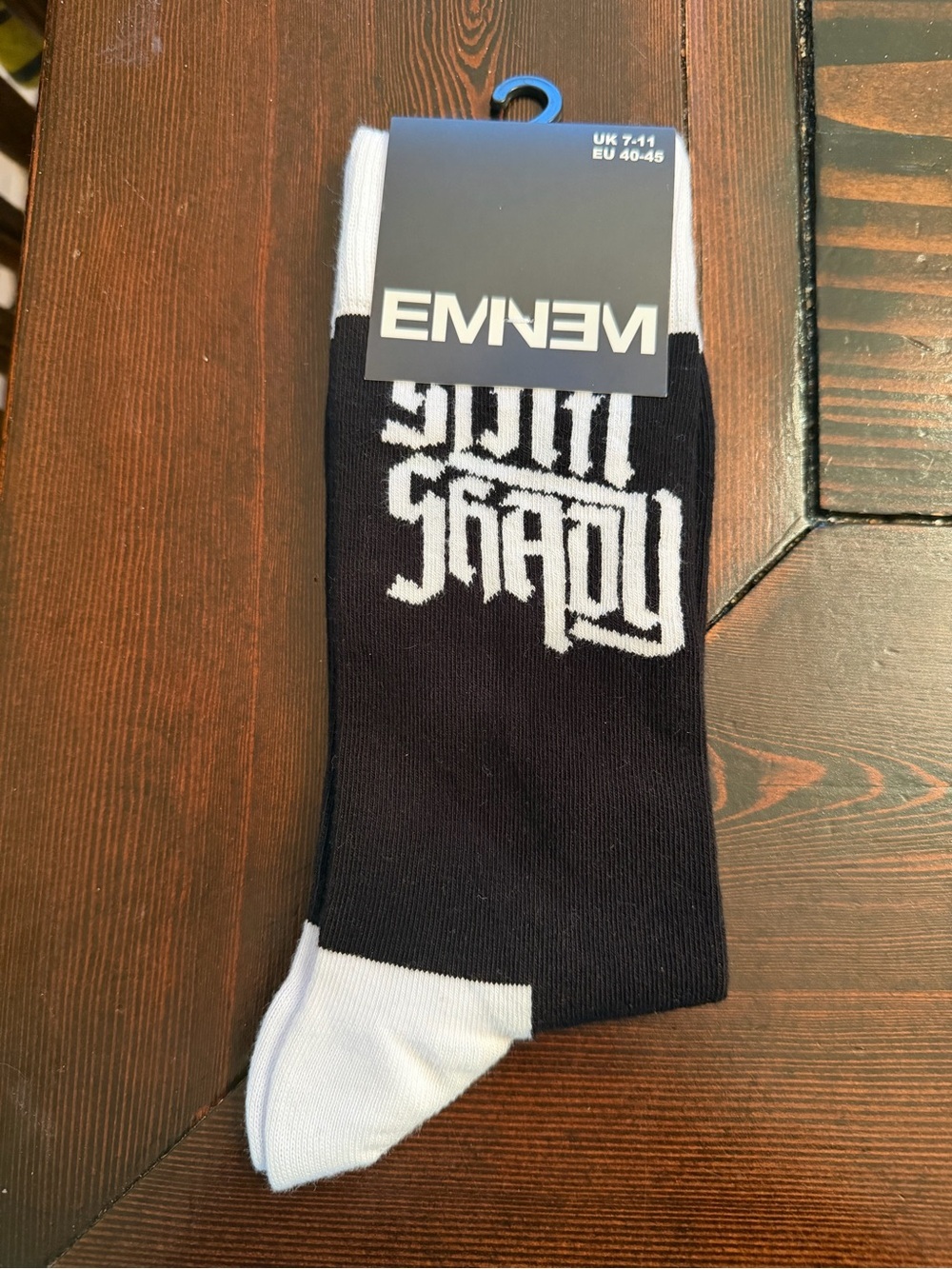 Eminem Black & White Logo Crew Socks